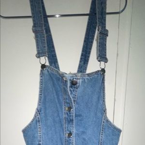 Overall denim dress